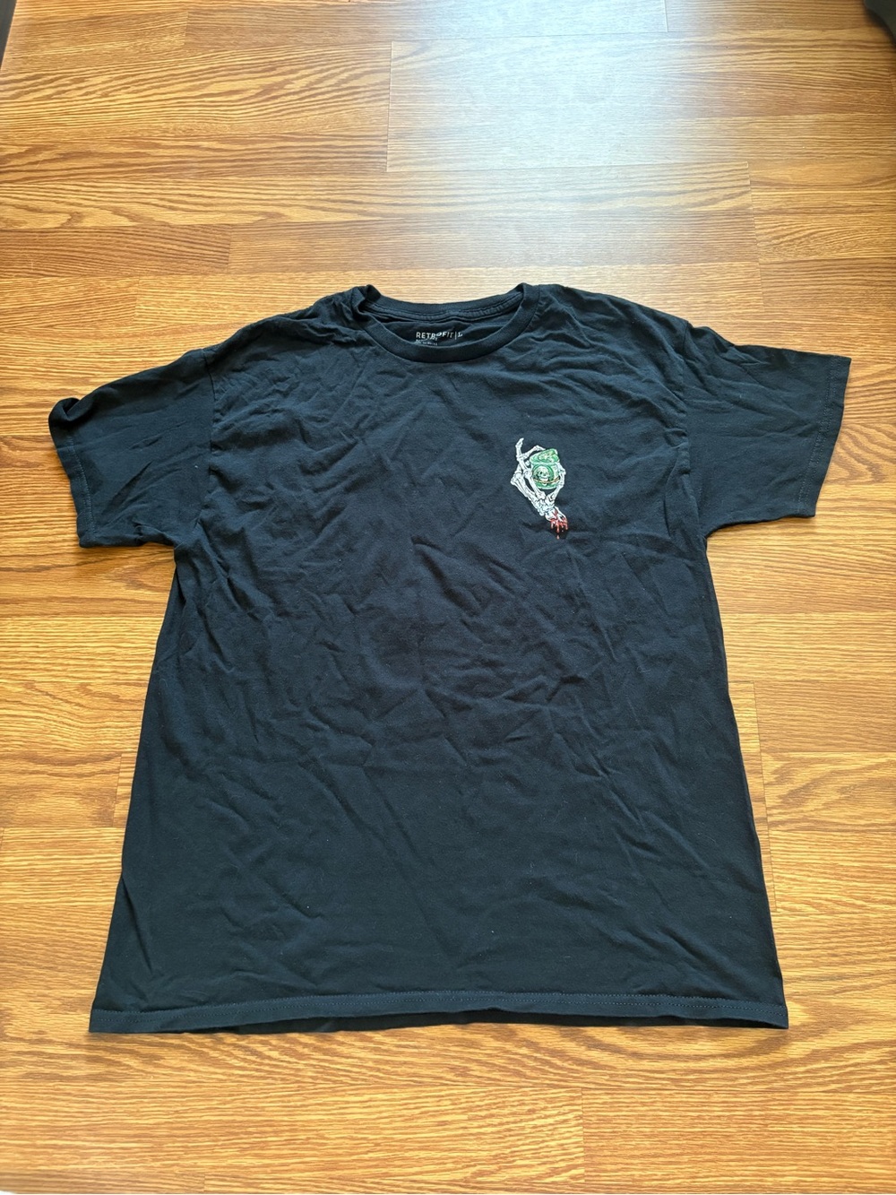 Retrofit Black Short-Sleeve Tee, Another Day Another Dollar